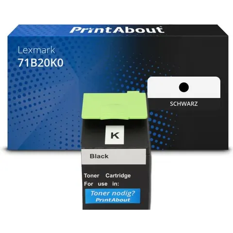 PrintAbout Toner compatible Lexmark 71B20K0 - Noir – image 1