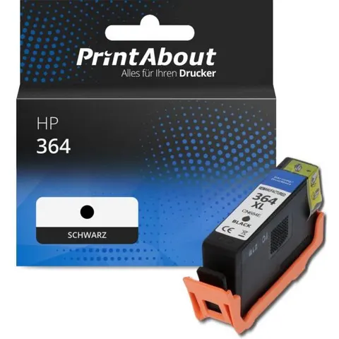 PrintAbout Cartouche compatible HP 364 (CB316EE) - Noir – image 1