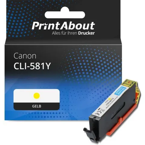 PrintAbout Cartuccia compatibile Canon CLI-581 Y - Giallo – immagine 1