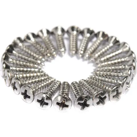 Fender Pickguard Screws Chrome – image 1