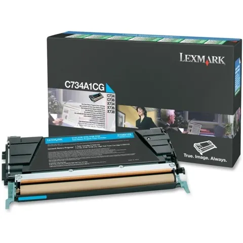 Lexmark C734A1CG toner cian – imagen 1