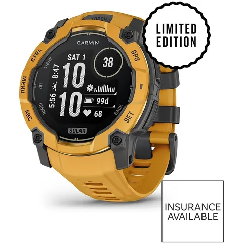 Garmin Instinct® 3 45mm Solar Grau Sunburst – Bild 1