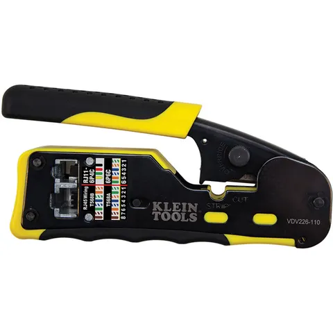 KLEIN TOOLS KLT VDV226110 - Compact Crimping and stripping tool, Pass through – image 1