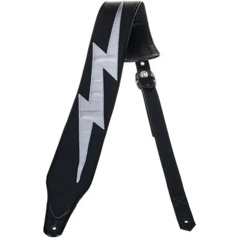 Jodi Head Guitar Straps Big Bolt Black Silver noir – image 1