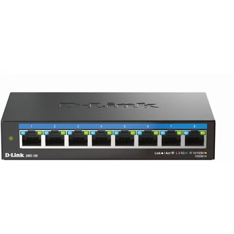 D-LINK DMS-108 - Switch, 8 puertos, 2,5 Gigabit Ethernet – imagen 1