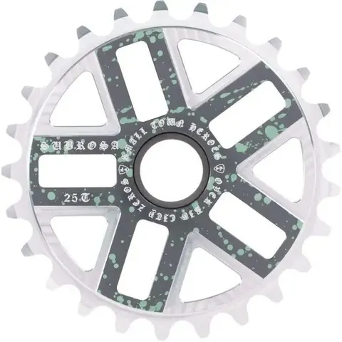 Subrosa Hero BMX Sprocket (Teal Drip - 25T) – Bild 1