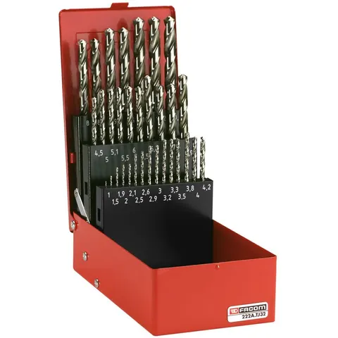 FACOM Sortiment Gefräste Bohrer Set, 32-tlg. – Bild 1
