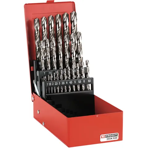 FACOM Sortiment Gefräste Bohrer Set, 50-tlg. – Bild 1