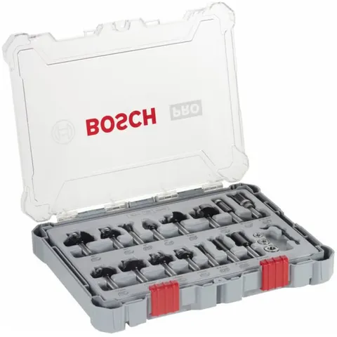 Bosch frezenset gemengd 15-delig – afbeelding 1