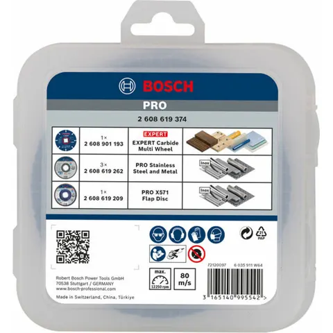 BOSCH PRO X-LOCK Schrupp- und Trennscheiben-Set – Bild 1