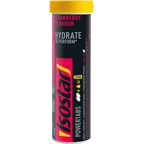 Isostar Powertabs Fast Hydration Cranberry Brausetabletten – Bild 1