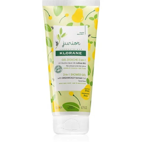 Klorane Junior Duschgel Birnenduft 200 ml – Bild 1