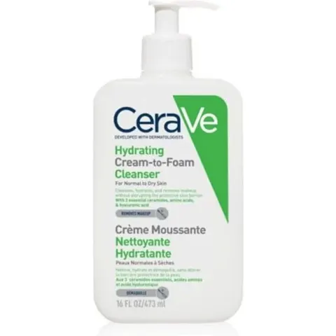 CeraVe Cream To Foam Cleanser 473ml – image 1