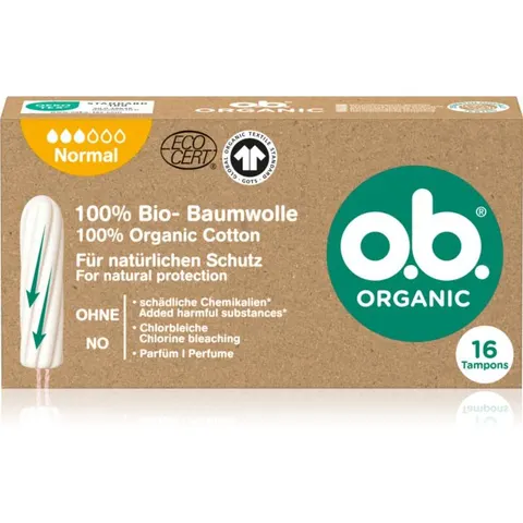 o.b. Organic Normal tampons 16 st – afbeelding 1