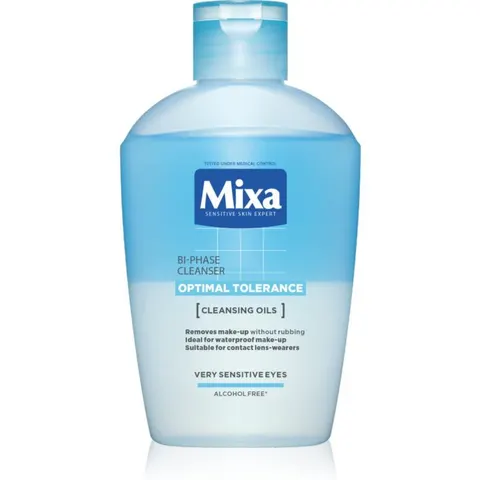 Mixa - Bi-Phase Cleanser - 2-Phase Eye Make Up Remover - 125ml – afbeelding 1