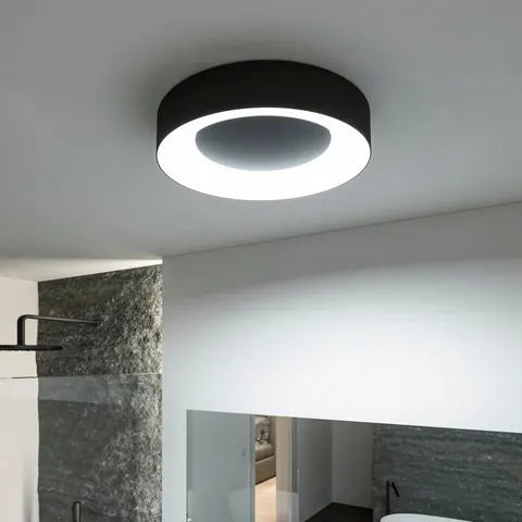 Paulmann - Casca 25W LED Switch 2100lm Ceiling Light in Black Matt – image 1
