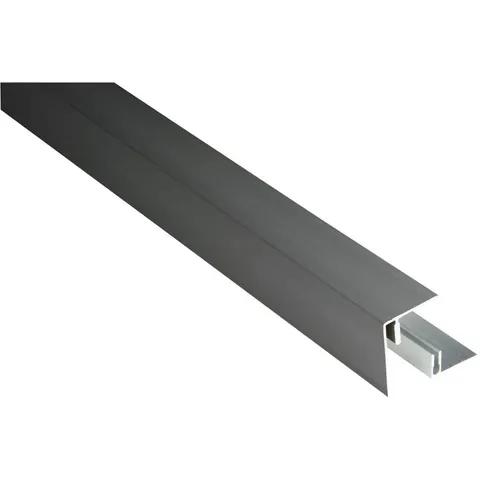 Kovalex Einfassprofil Aluminium 250 x 4,2 x 2,6 cm anthrazit – Bild 1
