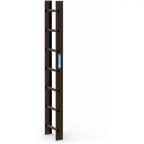 Zarges Dachleiter 7 Sprossen braun – Bild 1