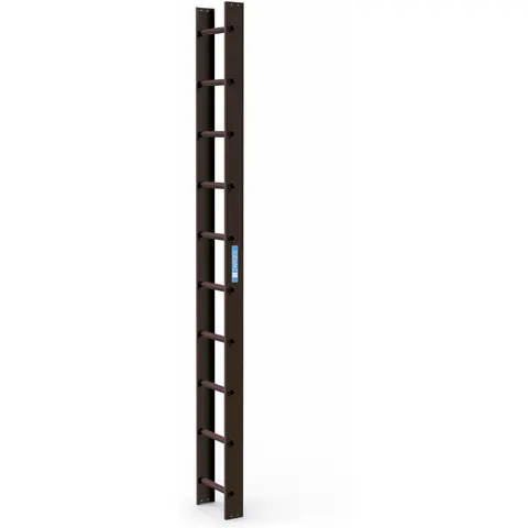 Zarges Dachleiter 10 Sprossen braun – Bild 1