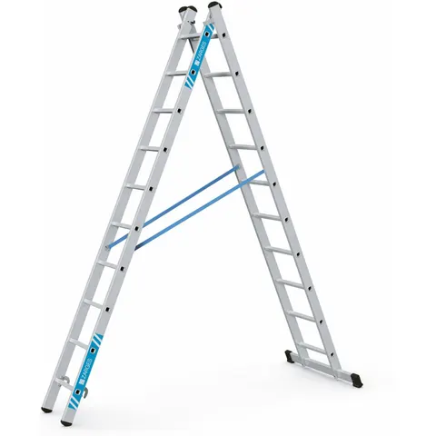 Zarges Kombileiter Combimaster Plus X 2x10 Sprossen – Bild 1