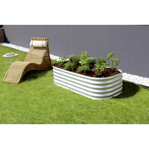 Vitavia Hochbeet Terra Basic 82 x 162 x 40 cm aluminium – Bild 1