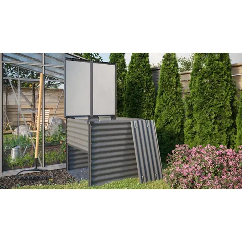 Vitavia Komposter Tomma 99 x 99 cm granit-schwarz – Bild 1