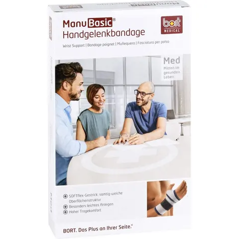 Bort Manubasic Bandage rechts large silber – Bild 1