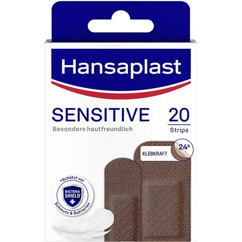 Hansaplast Sensitive Pflasterstrips Hautton Dark – Bild 1