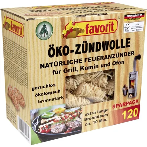 Favorit Anzündwolle Sparpack 120 Stück – Bild 1