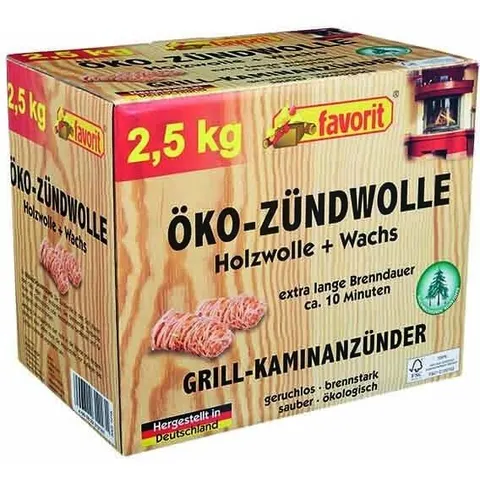 Favorit Anzündwolle 2,5 kg – Bild 1