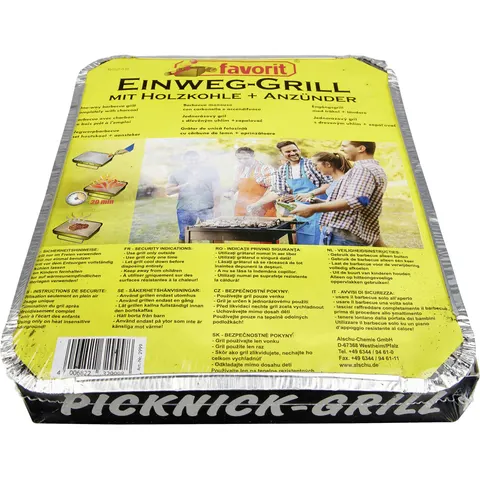 Favorit Einweg- und Picknick-Grill – Bild 1