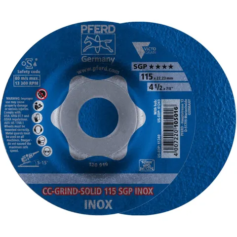 Pferd Schleifscheibe CC-Grind Solid SGP INOX 115mm (64189115) – Bild 1