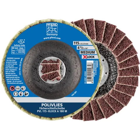 PFERD TOOLS 44694202 Fächerscheibe Durchmesser 115 mm 5 St. – Bild 1