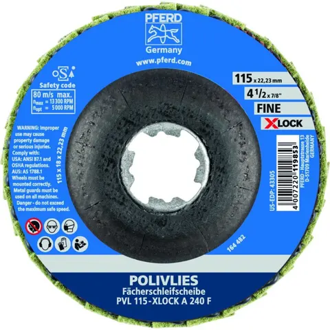 PFERD TOOLS 44694203 Fächerscheibe Durchmesser 115 mm 5 St. – Bild 1