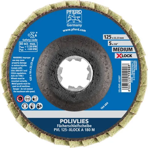 PFERD TOOLS 44694212 Fächerscheibe Durchmesser 125 mm 5 St. – Bild 1