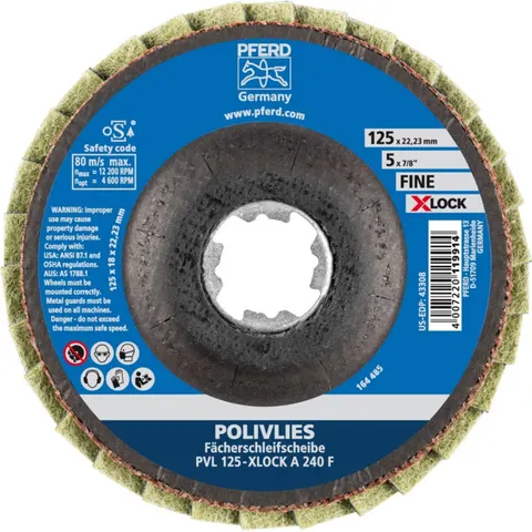 PFERD TOOLS 44694213 Fächerscheibe Durchmesser 125 mm 5 St. – Bild 1