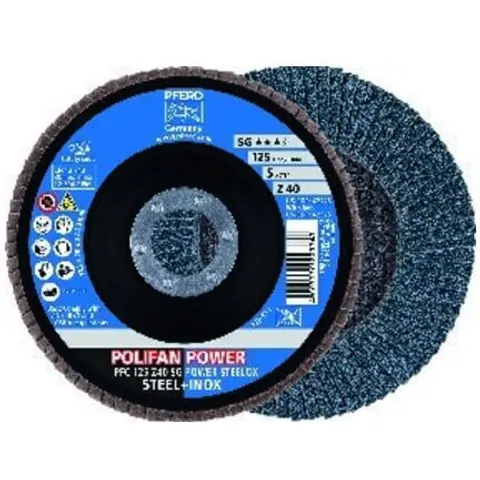 PFERD TOOLS PFERD Fächerschleifscheibe Z 80SGP POWER 115mm K80 – Bild 1
