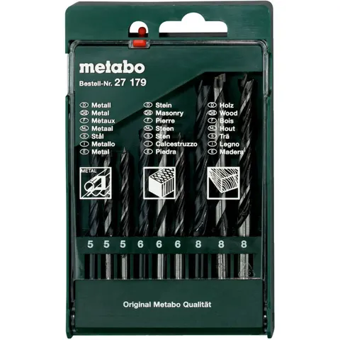 Metabo Bohrersortiment-Kassette, 9-tlg. – Bild 1