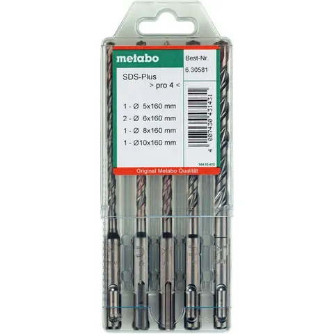 Metabo Pro 4-Bohrersatz SDS-plus 5-tlg. – Bild 1