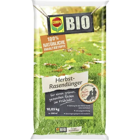 Compo Bio Herbst-Rasendünger 10 kg – Bild 1