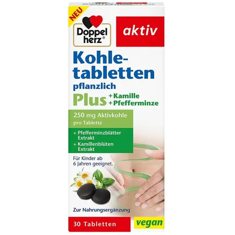 Doppelherz Kohletabletten+Kamille+Pfefferminze – Bild 1