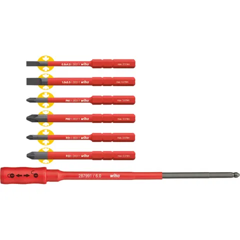 WIHA 2879 B7 - slimTorque replaceable bit set, 7-piece – image 1