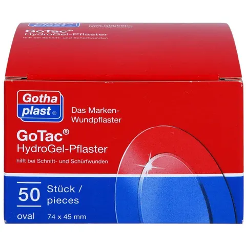 Gotac Hydrogel-pflaster 74x45 mm oval – Bild 1