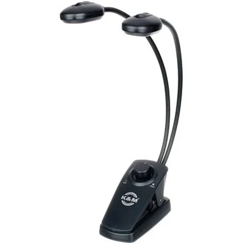 Konig & Meyer 12271 Twin Head Pro lessenaarlamp – afbeelding 1