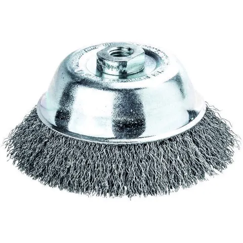 Lessmann Crimped Steel Wire Cup Brush – image 1