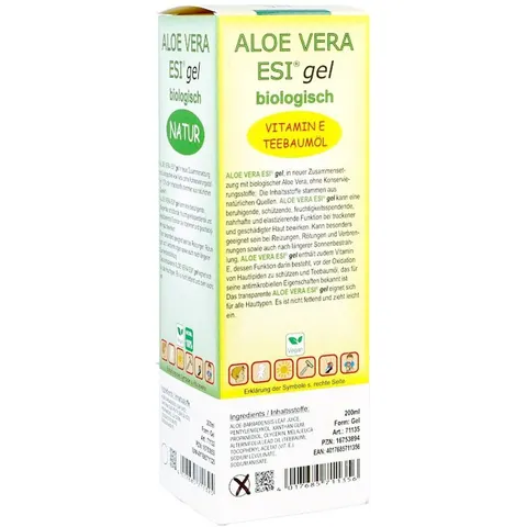 Aloe Vera Gel mit Vitamin E und Teebaumöl Bio – Bild 1