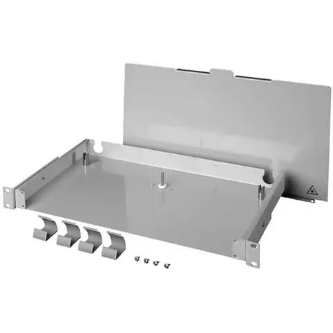Telegärtner Patchpanel-LWL 19Z 1HE ohne Frontplatte grau (100021731) – Bild 1