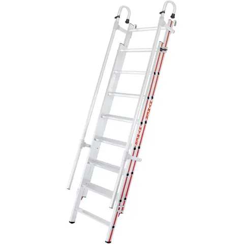 Hymer Einhänge-Schiebeleiter, 2x8 Sprossen (609204) – Bild 1