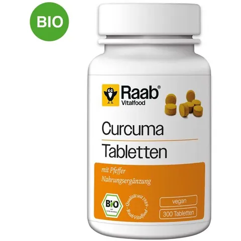 Raab Vitalfood Cúrcuma Bio 300 comp – imagen 1
