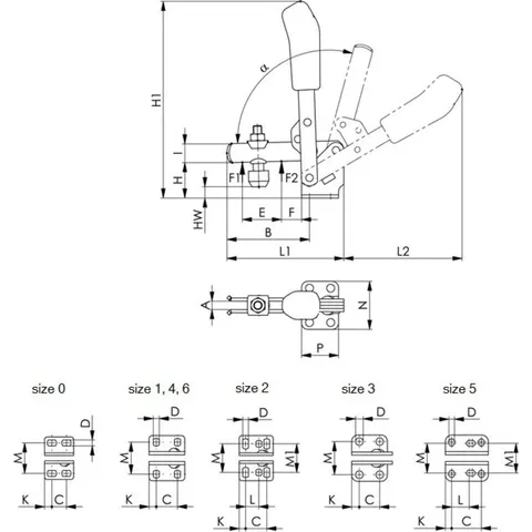 AMF Senkrecht Spanner 6800 Größe 2 – Bild 1